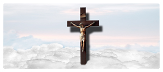 DNSEMP-L-107-WT Crusifix Clouds White